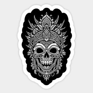Black and White Tribal Chief Sticker